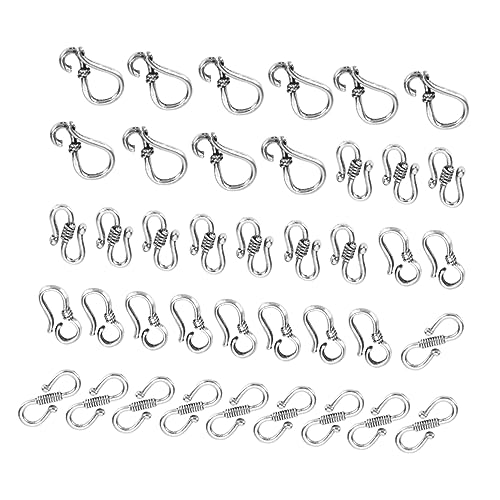 TOKIDNY 40pcs 3 Styles Retro Link Endverschluss Tibetan Silver S Hakenverschluss Für Schmuck DIY von TOKIDNY