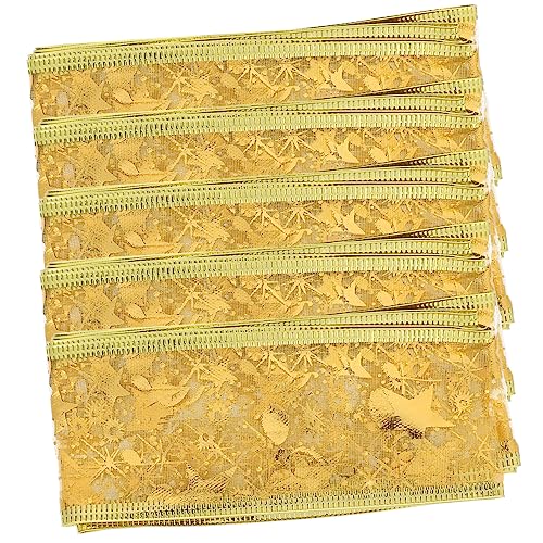 TOKIDNY 5 Rollen Geschenkboxband ribbon bandfeile goldenes geschenkband Tortenbanddekore Glitzerbänder Weihnachtsband das neuartige Geschenkbänder DIY- basteln Polyester von TOKIDNY