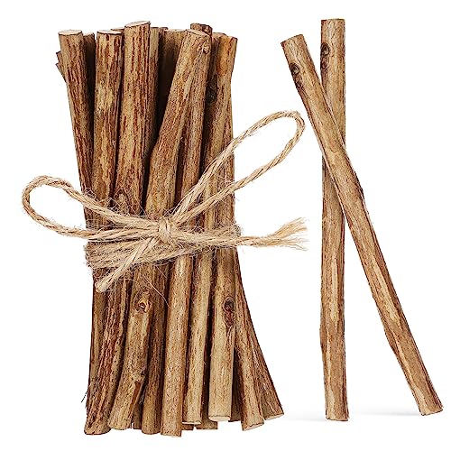 TOKIDNY 50 Stück Holzstäbchen Zum Basteln Von Baumstämmen Natürliche Holzstäbchen Für Rustikale Heimdekorationen Ideal Für Kreative DIY Projekte Und Bastelarbeiten von TOKIDNY