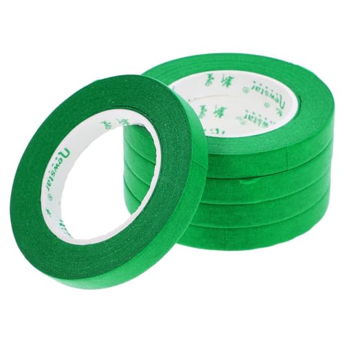 TOKIDNY 5St Abdeckband Kunstband Kantenabschlussband farbiges Band Trimmband Klebeband zum Lackieren wiederverwendbares klebeband breites Klebeband Beschriftungsband Malerband Papier Green von TOKIDNY