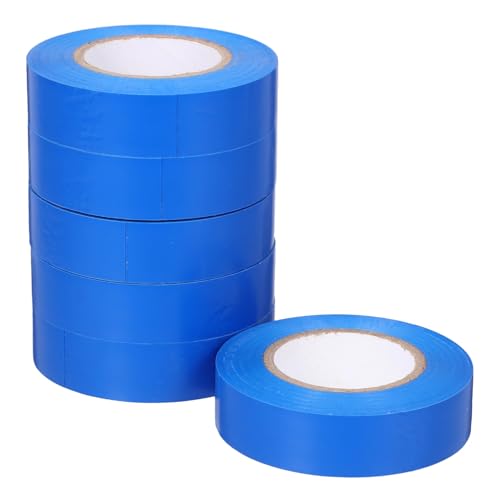 TOKIDNY 6 Rollen Pvc Hochtemperatur Klebeband Elektrisches Isolierband Für Den Innen Und Außenbereich Industrielles Isolierband Hochtemperatur Isolierband Blau von TOKIDNY