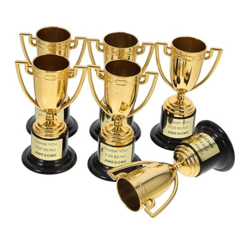 TOKIDNY 6 Stück Goldene Mini-trophäenbecher Für Sportveranstaltungen, Wettbewerbe, Partygeschenke, Elegantes Und Langlebiges Design Zur Belohnung Von Partygeschenken Für Kinder Und von TOKIDNY