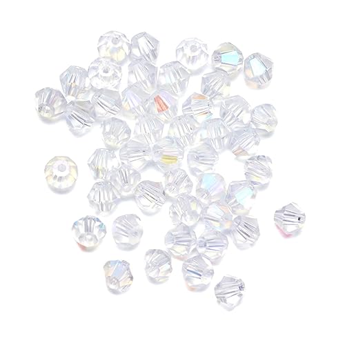 TOKIDNY 720 Stück 4 Mm Transparente Kristallperlen Für DIY Schmuck Halsketten Und Bastelarbeiten Runde Diamantperlen Bastelzubehör Für Armbänder Und Kreative Projekte von TOKIDNY