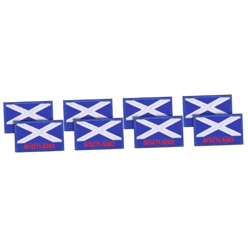 TOKIDNY 8 Stk Schottischer Patch Diy-patches Für Kleidung Schottland-flagge-design-aufnäher Länderflaggen-patch Kleidungsaufnäher Mit Schottischer Flagge Gestickte Applikationen Polyester von TOKIDNY