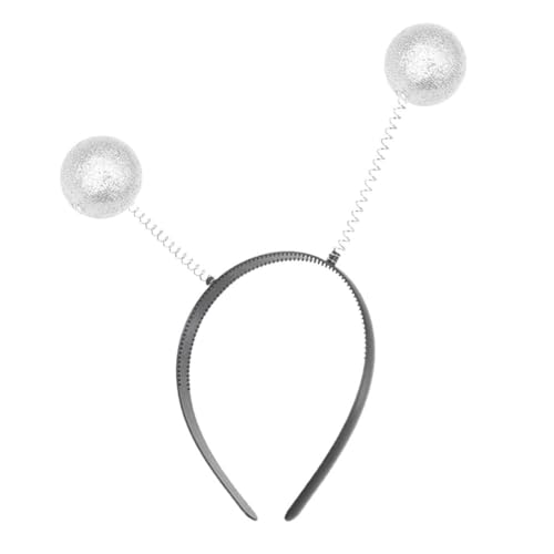 TOKIDNY Alien-stirnband Außerirdische Kostüm Frauen Alien-augen-stirnband Party-stirnbänder Dekorative Stirnbänder Außerirdisches Zubehör Alien-glitzer-haarbänder Haarreifen Silver Plastik von TOKIDNY