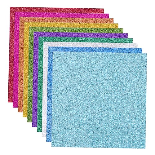 TOKIDNY Bastelset Glitzerpapier Selbstklebend Buntes Faltpapier Für Kreative Bastelprojekte Handgefertigte Requisiten Und Dekorationen Ideal Für Blumen Und Kunsthandwerk von TOKIDNY