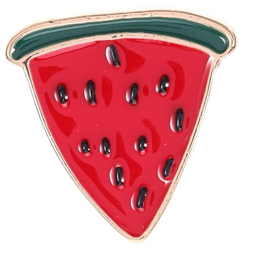 TOKIDNY Brosche Wassermelonenscheibennadel Lebensmittel-emaille-pin Wassermelonen-cardigan-clip Früchte Emaille Pin Reversnadeln Am Kragen Kragennadel Niedliche Obstnadeln Zinklegierung von TOKIDNY