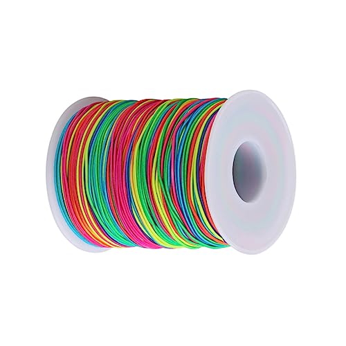 TOKIDNY Bunte Elastische Kordel DIY Perlen Stretch Faden Für Schmuckherstellung 100 M/Rolle Ideal Für Armbänder Halsketten Und Bastelprojekte Reißfest Und Vielseitig von TOKIDNY