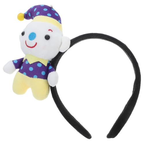 TOKIDNY Clown Stirnband Zirkus Haarteil Clown Kostüm Alberne Hüte Clown Zubehör Clown Hüte Regenbogen Stirnband Clown Schuhe Clown Perücke Stirnbänder Haarband Zirkus von TOKIDNY