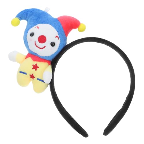 TOKIDNY Süßes Clown-stirnband-set für Halloween Mädchen Zirkus-mottoparty Zubehör Plüsch-haarband Lustiges Design von TOKIDNY