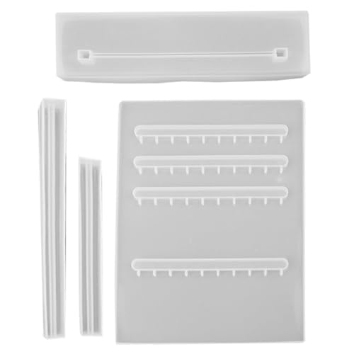 TOKIDNY DIY Epoxidharz Schmuckaufbewahrung 4 Stück Formen Set Für Ohrring Rack Silikonform Für Kreative Schmuckständer Und Organizer Perfekt Für Bastelprojekte von TOKIDNY