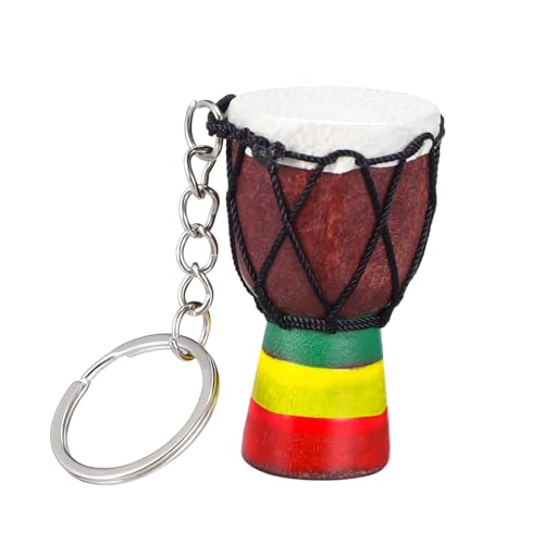 TOKIDNY Djembe Schlüsselanhänger Afrikanischer Trommel Anhänger Schlüsselanhänger Trommel Ornament Djembe Trommel Anhänger Taschenanhänger Schlüsselanhänger Zubehör von TOKIDNY