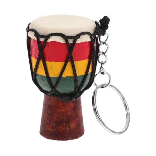 TOKIDNY Djembe-Schlüsselanhänger Trommel-Anhänger Djembe-Trommelanhänger Schlüsselanhänger-Trommelornament Instrumenten-Schlüsselanhänger Schlüsselanhänger-Ornamente Legierung von TOKIDNY