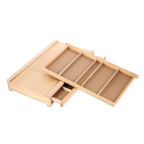 TOKIDNY Für Pinsel Etui Für Pinselhalter Kunst- Aquarellpinselhalter Aufbewahrungsorganisator Für Bastelarbeiten Pinselständer Pinsel-Organizer Holz von TOKIDNY