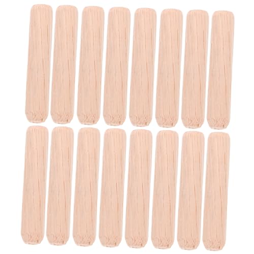 TOKIDNY Geriffelte Holzdübel 6 x 30 Mm Ideal Für Möbel Handwerk & Holzbearbeitung 1 Beutel Robustes Holzmaterial Perfekte Passform Für Präzise Verbindungen von TOKIDNY