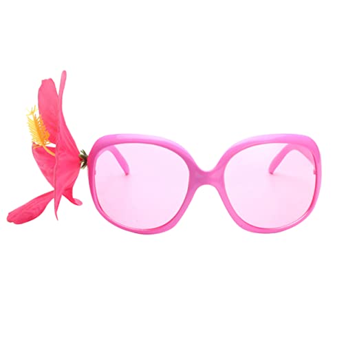 TOKIDNY Hawaiianische Hibiskus Styling Brillen Für Strand Und Nachtpartys Lustige Foto Requisiten Ideales Partyzubehör Und Für Unvergessliche Momente Perfekt Für Sommerfeiern von TOKIDNY