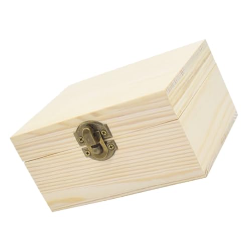 TOKIDNY Kasten aus Holz storage boxes aufbwahrungs-box bastel box stauboxen schmuck box Schmuck-Schatz-Organizer Schatztruhe aus Holz Holzkisten zum Basteln hölzern von TOKIDNY