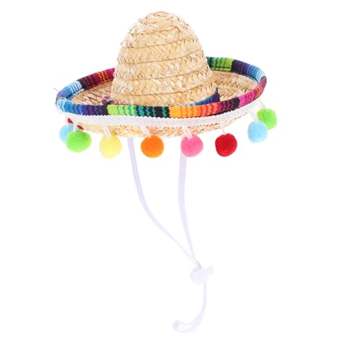 TOKIDNY Mexikaner Kleiner Hut Sombrero-stirnbänder Hawaiianischer Hut Mini Mexikanischer Hut Mexikanischer Strohhut Mexikanisches Serape-kostüm Mini Mexikanische Hüte Mini-halloween-hüte Polyester von TOKIDNY