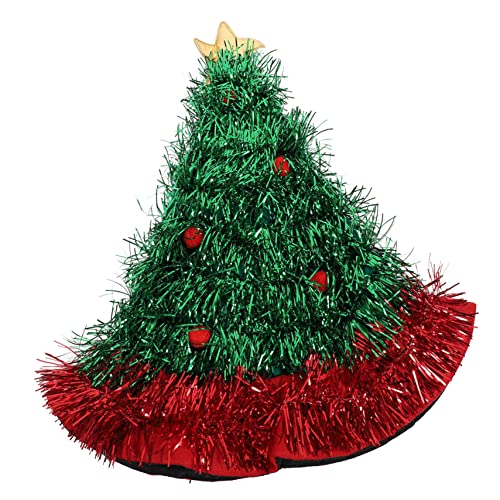 TOKIDNY Christmas Hat Weihnachtsbaum Hut Erwachsene Weihnachtsbaum Ütze Weihnachtskostü Kopfbedeckung Für Weihnachtsfeier Cosplay Und Rollenspiel Lustige Weihnachtsmütze Für Festliche Anlässe von TOKIDNY