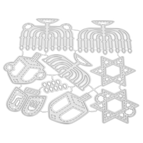 TOKIDNY Metall Stanzform, Prägepapier Stanzformen, Happy Chanukkah, Basteln von TOKIDNY