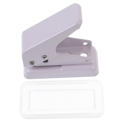 TOKIDNY Mini-locher Innenseitenlocher Rundlochzange Locher Aus Karton Tragbarer Locher Diy-stanzer Papierstanzwerkzeug Locher Für Lose Blätter Ein Locher Bürolocher Puncher Lavender Metall von TOKIDNY