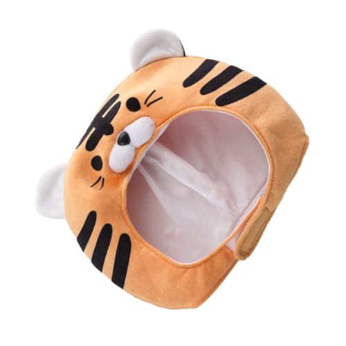 TOKIDNY Tiger-Kopfbedeckung tiermütze faschingskostüme Tierische Verkleidung weihnachsmütze Tiger Kopfbedeckung Hut schöner Tiger Cosplay-Kostüm-Requisiten Cosplay-Kostümhut PP Baumwolle von TOKIDNY