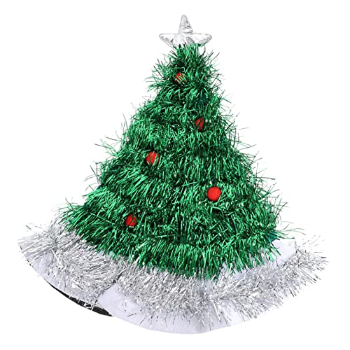 TOKIDNY Weihnachtsbaum Hut Für Erwachsene Blinkende Weihnachtsmütze Weihnachts Kopfbedeckung Große Kopfgröße Ideale Requisite Für Rollenspiele Und Festliche Anlässe Bequem Und von TOKIDNY