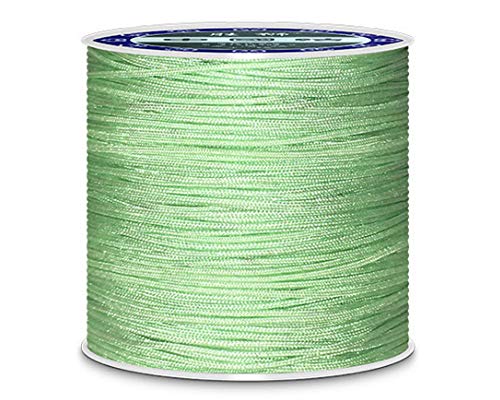 0,8 mm 45 m Nylonfaden Nylonschnur Gemischten farbigen Schnur für DIY Halskette Armband Handwerk für perlen Schmuckherstellung Schnur Stretchfaden Draht Stoff Crafting String(Mintgrün) von TOKYMOON