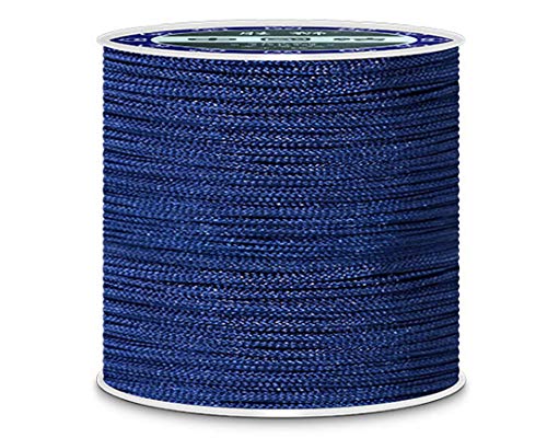 0,8 mm 45 m Nylonschnur Gemischten farbigen Schnur für DIY Halskette Armband Handwerk für perlen Schmuckherstellung Schnur Stretchfaden Draht Stoff Crafting String(Marineblau) von TOKYMOON