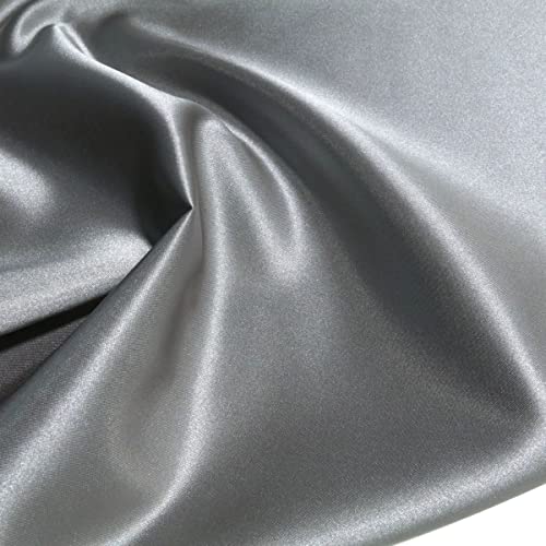 TOLKO 1m Glanz Satin Stoff Meterware | Modestoff Dekostoff Gardinenstoff | 150cm breit | Vorhangstoff Hochzeitsstoff Kostümstoff Satinstoffe zum Nähen Dekorieren Basteln Patchwork Nähstoffe Stoffe von TOLKO