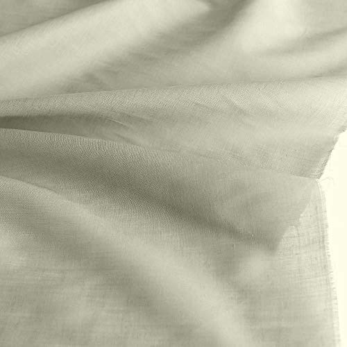 TOLKO Baumwollstoffe Sommer Batist aus 100% Baumwolle | weicher Nesselstoff als Modestoff Kleiderstoff Dekostoff | Stoffe zum Nähen Meterware Baumwolle (Beige 145cm breit) von TOLKO