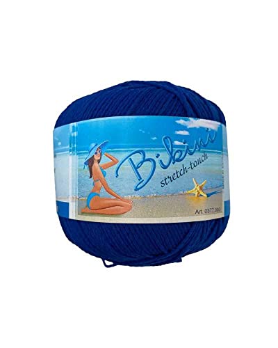 Bikini-Garn, 3 Sterne, Stretch-Touch, elastisch, Bikini-Kostüm, Häkelnadel, 50 g, Zuckerpapier von TOMASELLI MERCERIA