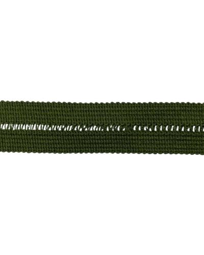 Borte Kantenband Slalom zusammenklappbar Hand Baumwolle 3 cm hoch - Militärgrün Borte Kantenband Slalom zusammenklappbar Hand Baumwolle 3 cm hoch - Militärgrün von TOMASELLI MERCERIA