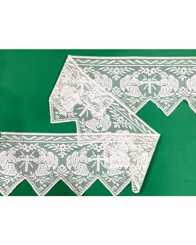 Borte Spitze Tüll Spitze Heilige Spitze Creme Stickerei Engel Kreuz Höhe 16 cm Borte Spitze Tüll Spitze Heilige Spitze Creme Stickerei Engel Kreuz Höhe 16 cm von TOMASELLI MERCERIA