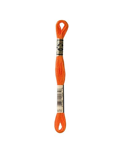 Mouliné Spécial DMC Stickerei Ref. 117 mc Orange-Farbton - 970 von TOMASELLI MERCERIA