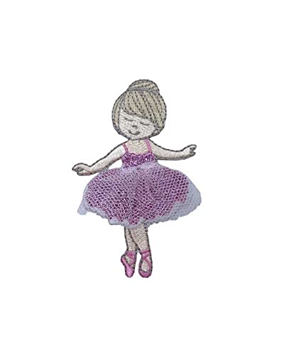 TOMASELLI MERCERIA Applikation zum Aufbügeln, bestickt, Ballerina, Tanz, Tutu, 8,5 x 5,5 cm, Rosa von TOMASELLI MERCERIA