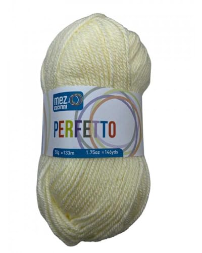 Weiche Acrylwolle Perfekt Originals Knäuel 50 g - Creme 8200 von TOMASELLI MERCERIA