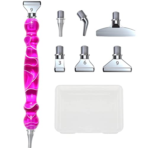 TONAUP Diamond Painting Pen Kits, DIY Diamant Malerei Stift Zubehör und Werkzeuge, 6 Styles 5d Drill Pen Schraubgewinde Ersatzköpfe Metal Pen Tip für Diamond Painting Pen von TONAUP