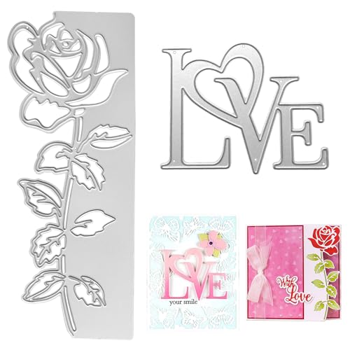 TONAUP Stanzschablonen, Prägeschablonen, Metall Stanzformen für DIY Scrapbooking handgefertigtes Geschenk Fotoalbum Scrapbook Dekor silber FJK101 von Beichi