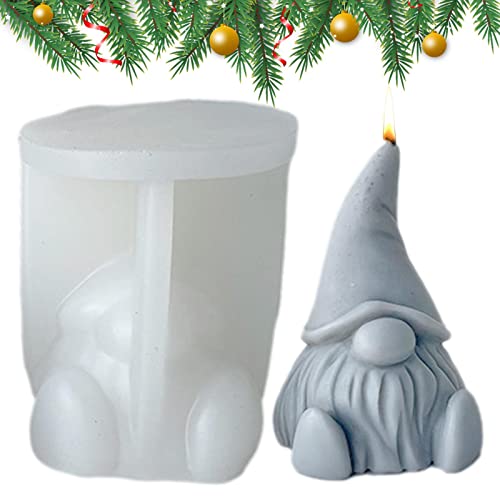 TONGFENG 3D Wichtel Silikonform Weihnachten | Silikonformen Gießformen für Beton Silikonform Wichtel | Silikonform Wichtel für Die Herstellung Von Kerzen,Aromasteinen,Schokolade DIY Dekoration von TONGFENG