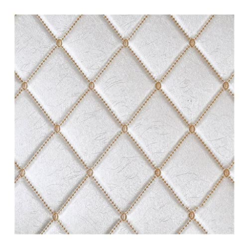 138 Cm Breit Kunstleder Polsterstoff Kaschiert Meterware MöBelstoff FüR SäMtliche Polsterarbeiten,Autos,Boote,Dekorationen (size：1.38X1m/4.52X3.28ft)(White,1.38X1m) von TONGQIC