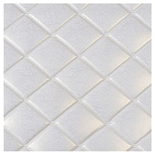 Kunstleder Lederkonzept Kunstleder Polsterstoff Gesteppt Kaschiert Meterware Möbelstoff Dekostoff, Leder Reparatur Patch Set, Weiß Quadrat 1.4x1m/4.59X3.28ft(White15,1.38X2m) von TONGQIC