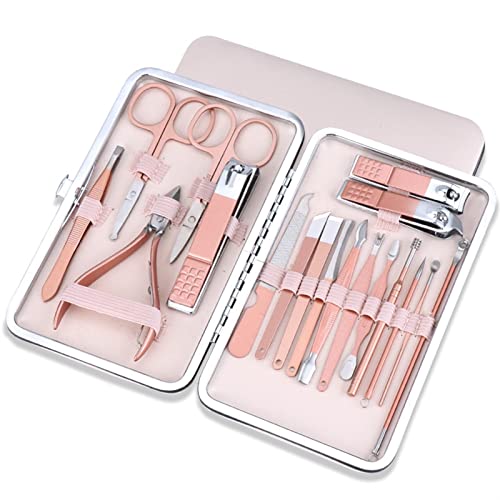 TONGQIC Nagelknipser-Set Pediküre-Kit-Schere Nagel-Klipper Set Tote Hautzange Nagelschneidezange Pediküre-Messer Nagel Maniküre-Werkzeug-Pflege-Kit mit Fall Nagelknipser-Kit von TONGQIC