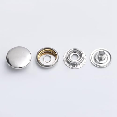 TONGRI 10 Set 12mm 13mm 15mm 20mm Metall Druckknöpfe Nähen Druckknopfverschlüsse Nähen Leder Handwerk Kleidung Taschen Kleidungsstück von TONGRI