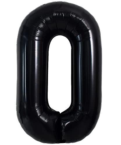 40 Zoll große schwarze O Buchstabe Ballons Jumbo Helium Ballons, Folie Mylar Big Alphabet Ballons für Geburtstagsfeier Jubiläum Valentinstag Zubehör Dekorationen von TONIFUL