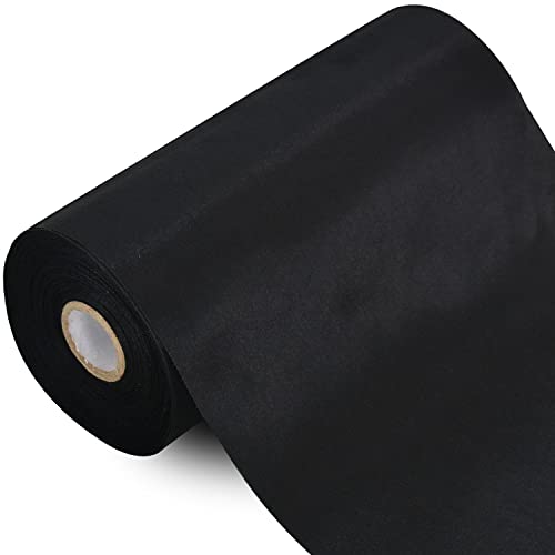 TONIFUL 15cm x 20M schwarz ​band breit geschenkband große schleife satinband für auto Bogen Große Eröffnungszeremonie Schleifen Partydekoration Stuhl Hochzeit Der Valentinstag Weihnachten von TONIFUL