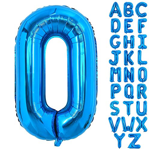 TONIFUL 40 Zoll großer Blau Buchstabe O Ballon, riesiger Buchstabenballon, großer Folienballon für Geburtstagsfeier, Jubiläumsdekoration TONIFUL 40 Zoll großer Blau Buchstabe O Ballon, riesiger Buchstabenballon, großer Folienballon für Geburtstagsfeier, Jubiläumsdekoration von TONIFUL