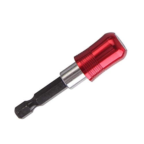 Schraubendreher-Bit, magnetisch, 60 mm, Schnellspanner, Rot, 2 Stück von TOOLDO