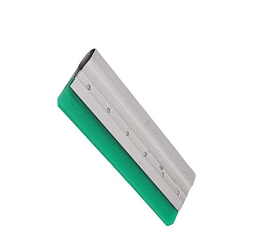 TOOLDO Aluminium-Siebdruck-Rakel mit Aluminiumgriff, Gummilippe für Siebdruck, 30 cm lange Klinge von TOOLDO