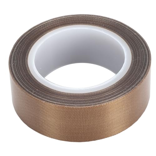 TOOLSGO 10m Hochtemperatur-Teflonband 0,13mm x 20mm langlebiges PTFE-Klebeband für Vakuumverpackung Lebensmittelverpackung industrielle Schweißarbeiten von TOOLSGO